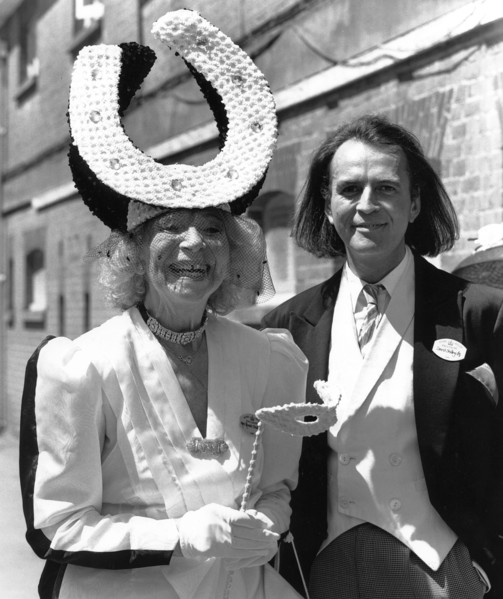 David Shilling with his mother Gertrude Shilling. Artist: Sidney Harris