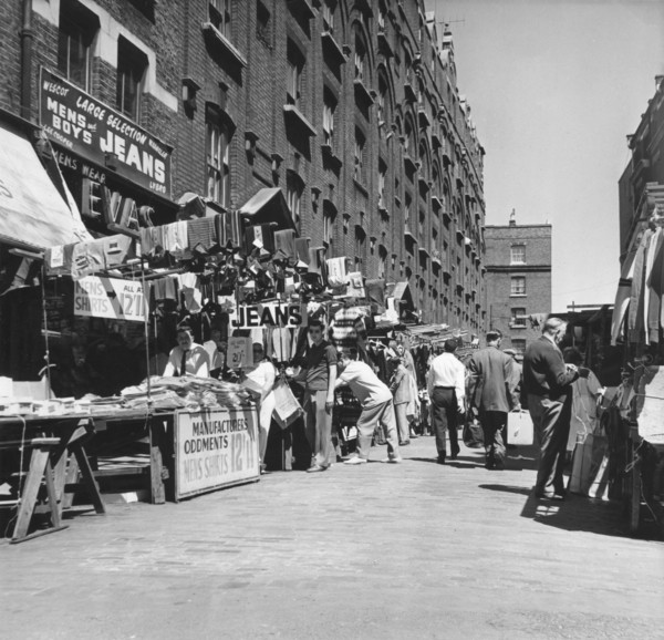 Petticoat Lane market, London, c1964. Artist: EH Emanuel