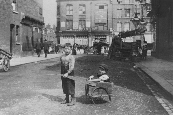 East End children, London, c1900. Artist: Unknown