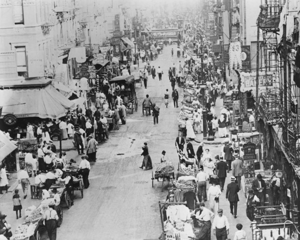 East Side street, New York, USA, c1910? Artist: Unknown