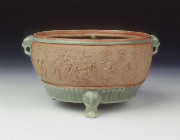 Celadon tripod censer, Yuan-early Ming dynasty, 14th century. Artist: Unknown