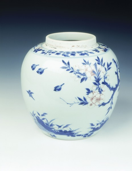 Blue and white ginger jar, early Kangxi period, Qing dynasty, China, 1662-1677. Artist: Unknown
