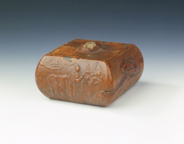 Gourd moulded to the shape of a cube, China, mid-18th century. Artist: Unknown