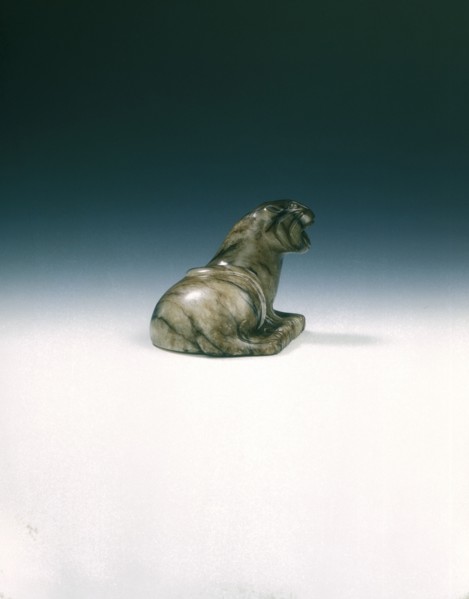 Black jade tiger, Western Han dynasty, China, 206 BC-8 AD. Artist: Unknown