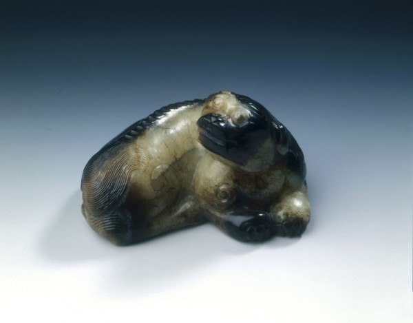 Jade mythical feline, Southern Song-Yuan dynasty, China, 12th-14th century. Artist: Unknown