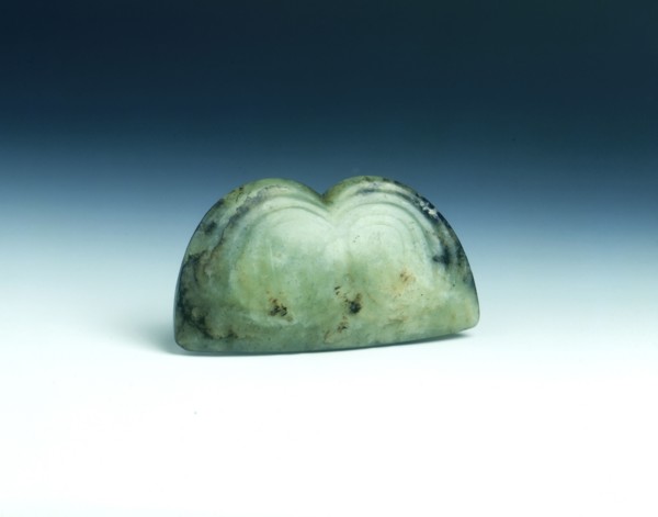 Jade double face pendant, neolithic, Hongshan type, northern China, c3500-2200 BC. Artist: Unknown