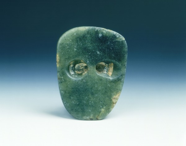 Jade human mask, neolithic, Hongshan type, northern China, c3500-2200 BC. Artist: Unknown