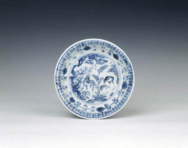 Blue and white dish, Ming dynasty, China, c1500. Artist: Unknown