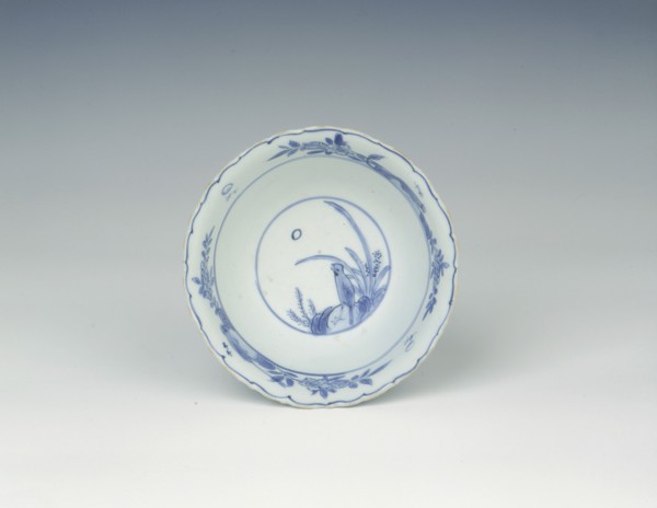 Kraak blue and white bowl with birds and flowers, Ming dynasty, China, 1560-1580. Artist: Unknown