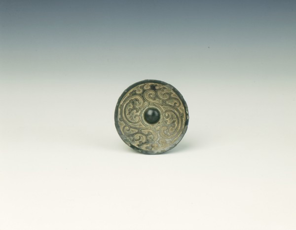 Bronze dagger pommel, Late Warring States, China, 3rd century BC. Artist: Unknown