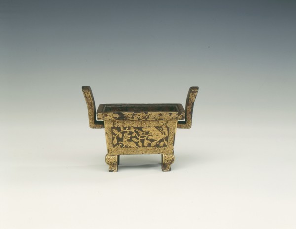Damascened iron incense burner, Ming dynasty, Xuande period, Tibet, 1426-1435. Artist: Unknown