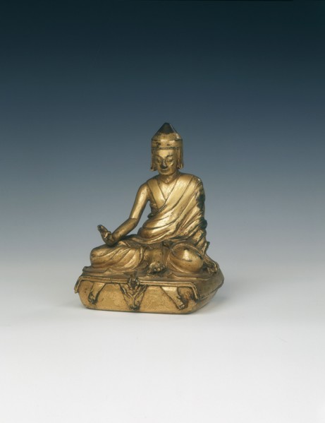 Gilt bronze monk, Tibet, 18th century. Artist: Unknown