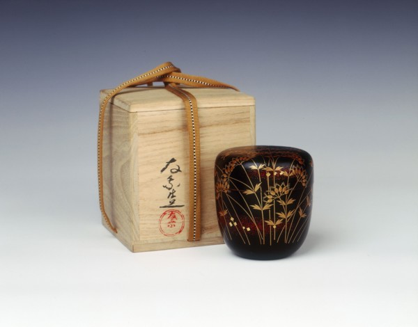 Lacquer natsume with original box signed 'Ujo Gota', 1970-1979. Artist: Unknown