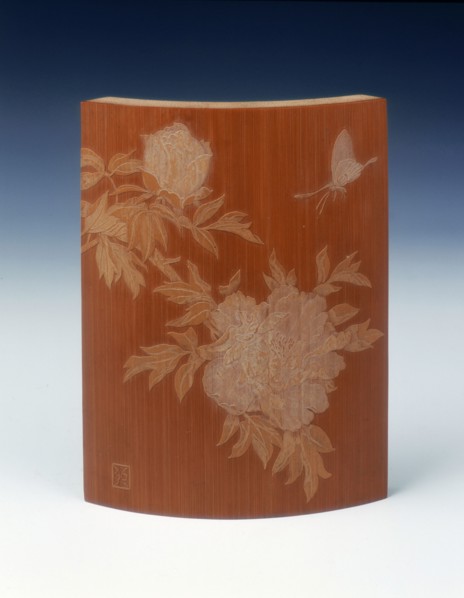 Bamboo wrist rest, Qing dynasty, China, 19th century. Artist: Unknown
