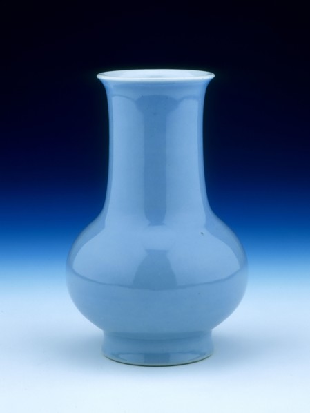 Clair de lune monochrome vase, Qing dynasty, China, 19th century. Artist: Unknown