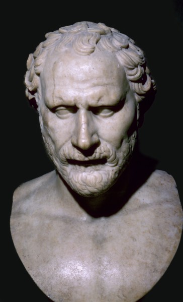 Bust of the Greek statesman Demosthenes, 4th century BC. Artist: Unknown