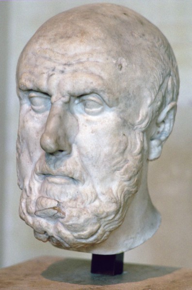 Bust of the Greek philosopher Chrysippus. Artist: Unknown
