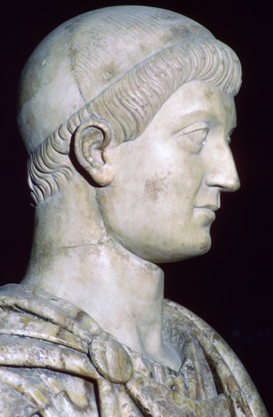 Bust of Constans I, 4th century. Artist: Unknown