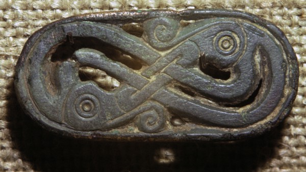 Viking bronze brooch, c.8th-11th century. Artist: Unknown