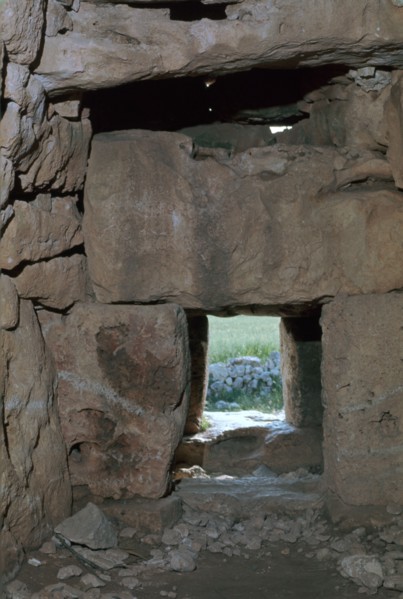 Naveta at Els Tudons, an interior view, c.2000 BC. Artist: Unknown