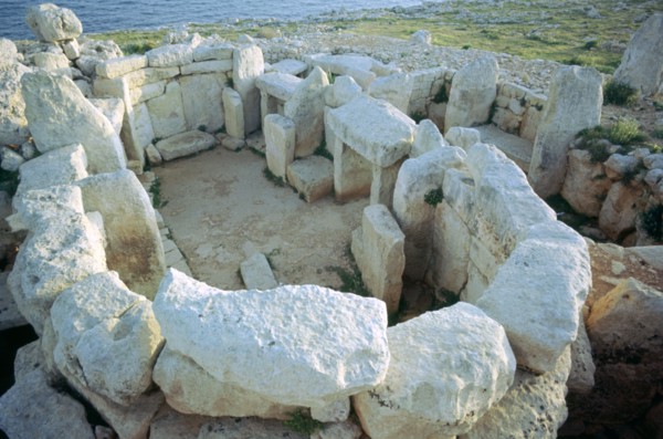 Mnajdra Temple complex on Malta, 4th millennium BC Artist: Unknown