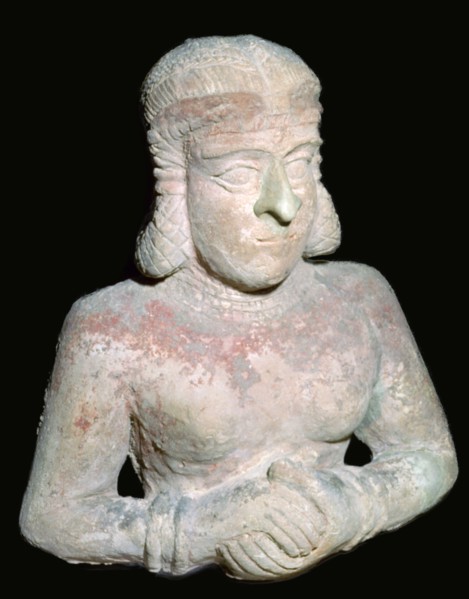 Terracotta statue of a woman, Old Babylonian (?), 2000BC-1750BC. Artist: Unknown