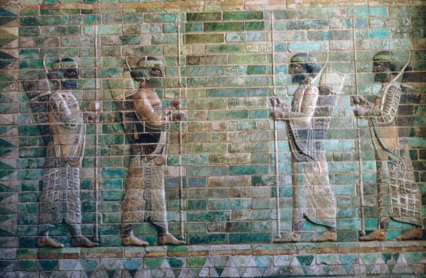 Persian relief of archers of the Persian Royal Guard. Artist: Unknown