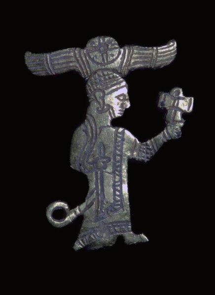 Hittite gold figure of a King or God. Artist: Unknown