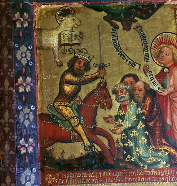 Painting showing the martyrdom of St Peter and St Paul, 14th century Artist: Master Bertram of Hamburg