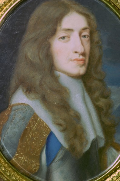 Miniature portrait of King James II of England as the Duke of York. Creator: Samuel Cooper.