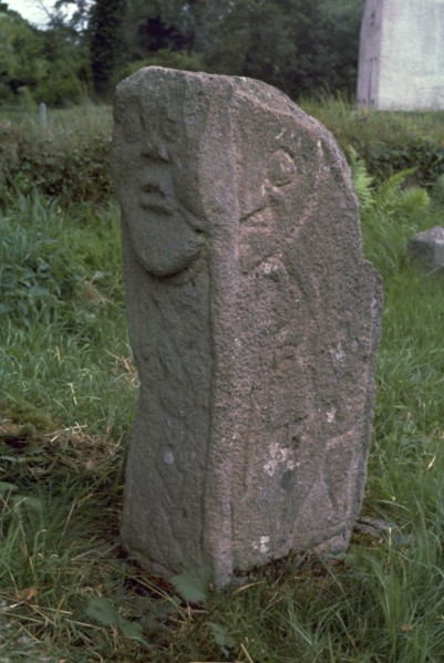 Bishop's stone at Killadeas in Ireland, 6th century. Artist: Unknown
