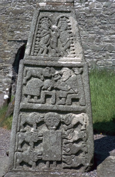 Base of the east face of the Moone Cross, 7th century. Artist: Unknown