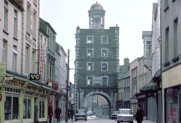 Street scene in Youghal, County Cork, Ireland. Artist: Unknown