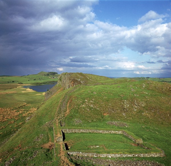 Hadrian's Wall, looking east to Milecastle, 2nd century. Artist: Unknown