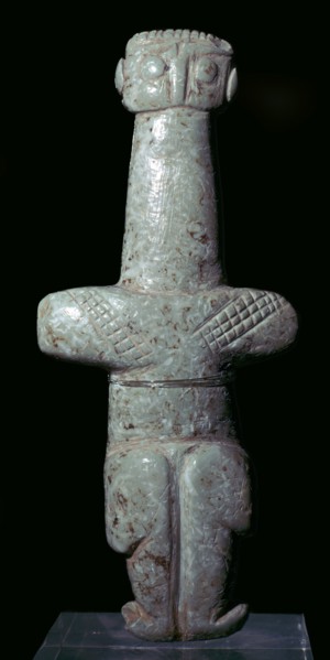 Steatite Cypriot idol, 31st century BC. Artist: Unknown
