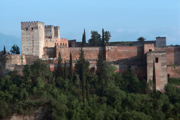 Alcazabar from the west, 14th century. Artist: Unknown