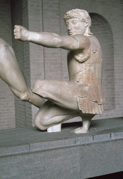 Herakles from the Greek temple of Aphaia at Aegina, 6th century BC. Artist: Unknown