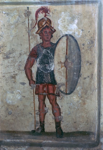 Wall-painting of a Hellenistic soldier, 3rd century BC. Artist: Unknown
