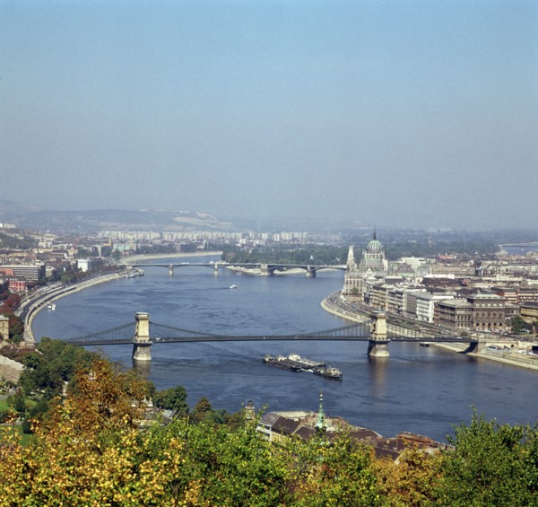 Budapest and the river Danube. Artist: Unknown
