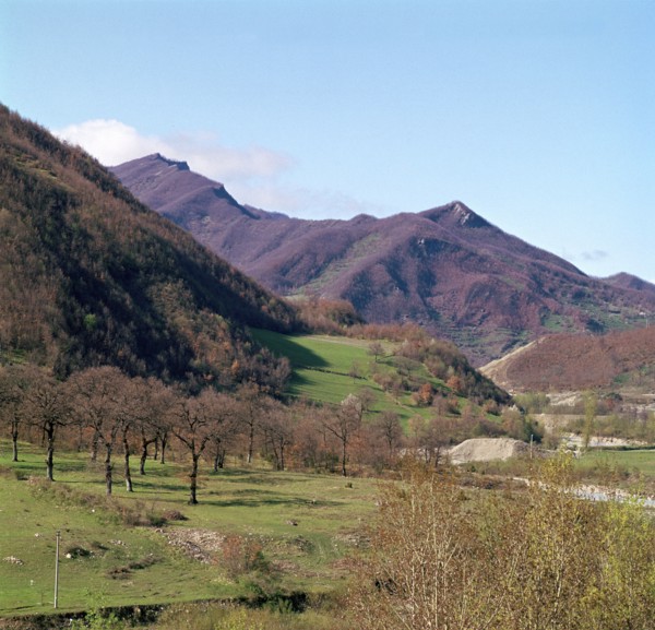 The upper Tiber valley above Sansepolcro. Artist: Unknown