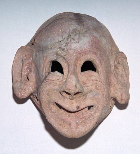 Carthaginian grinning mask, 6th century. Artist: Unknown