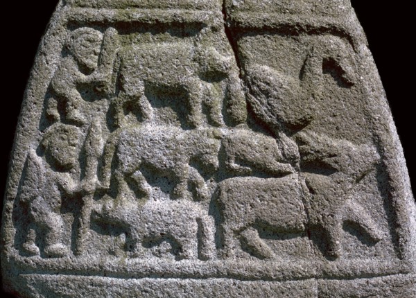 Base of the south cross at Castle Dermot. Artist: Unknown