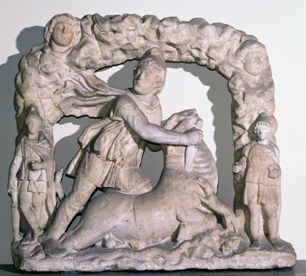 Roman statuette of Mithras slaying the bull, 3rd century. Artist: Unknown