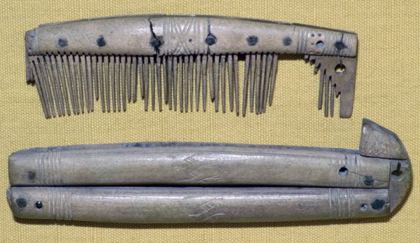 Viking Bone Comb and Comb Case. Artist: Unknown