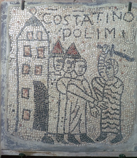Depiction of the sack of Constantinople in the Fourth Crusade, 13th century. Artist: Unknown