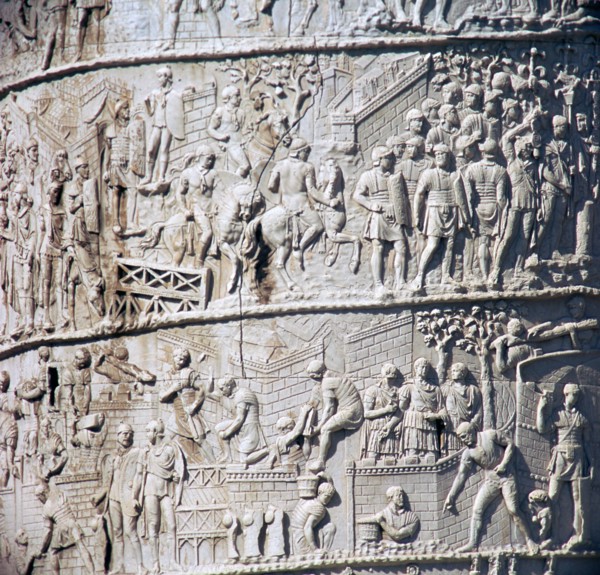 Scene from Trajan's column, showing the Dacian wars, 2nd century. Artist: Unknown