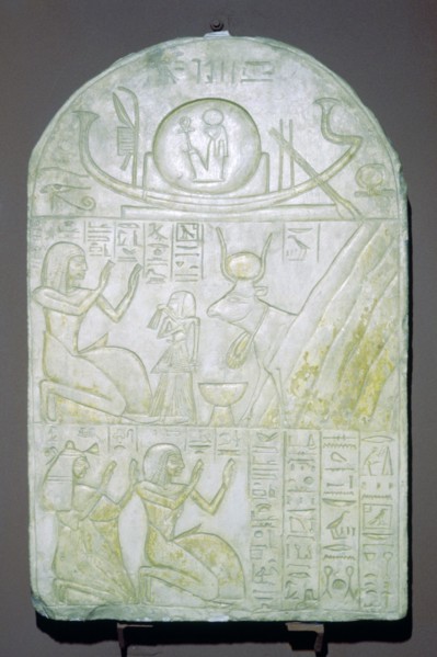 Egyptian grave-slab showing the cosmos. Artist: Unknown