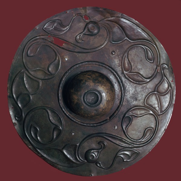 Celtic bronze shield boss, 2nd century BC. Artist: Unknown