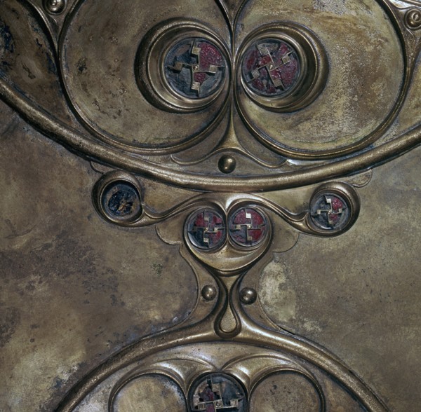 Detail of the Battersea Shield, Iron Age, c350-c50 BC.