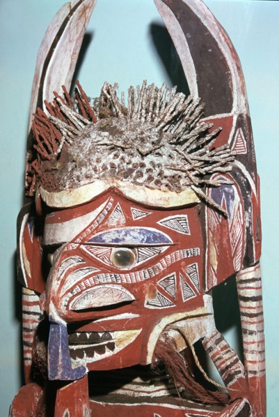 Head of Malanggan figure, intended to rot with a body. Artist: Unknown